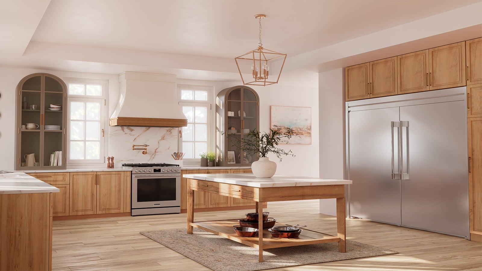 Luxury Kitchen fitted with Frigidaire Professional Luxury Appliances