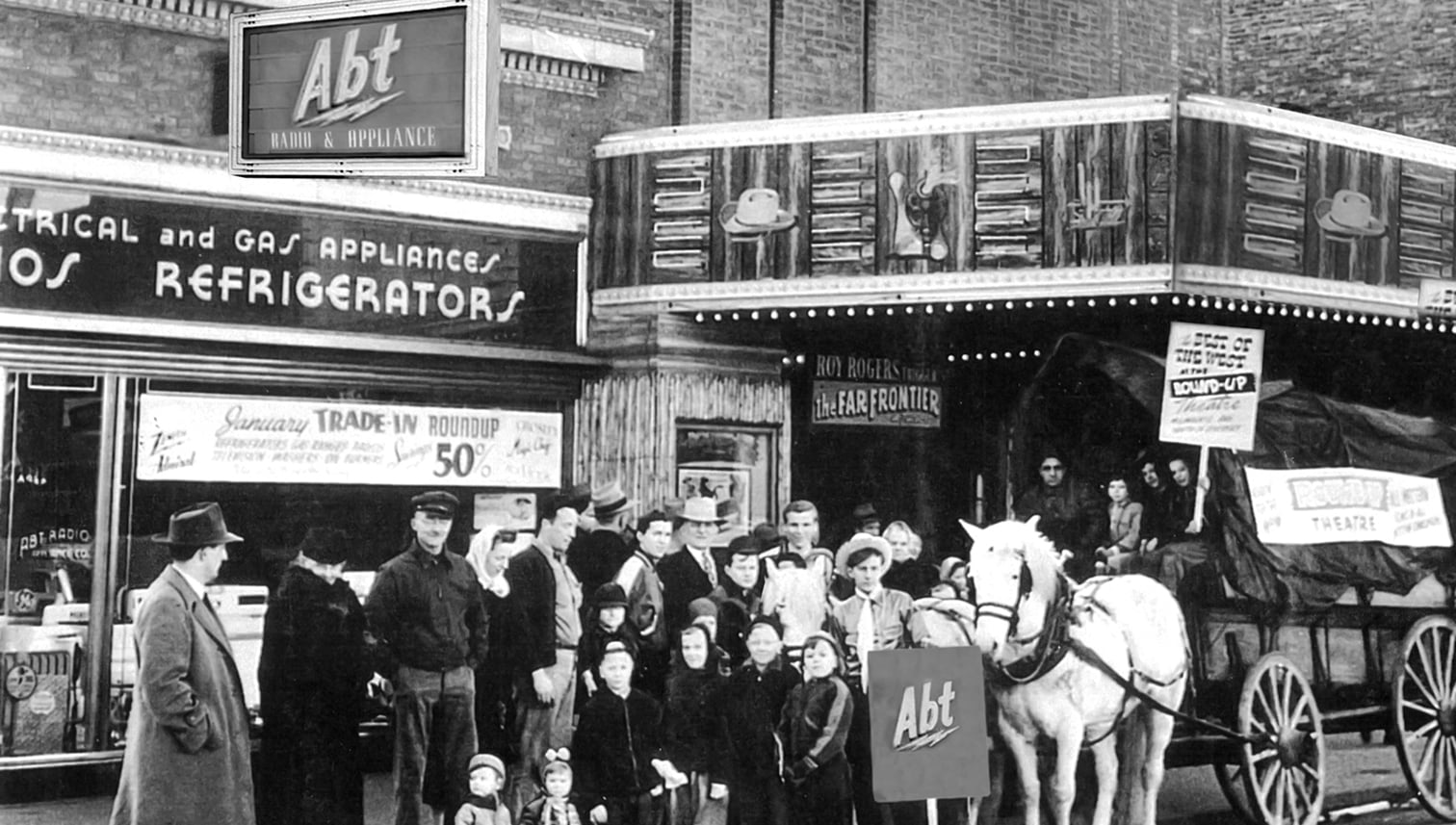The original Abt storefront in 1936