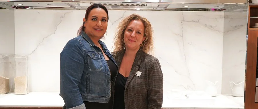 Ruby Escamilla and Sue Cekic in the Inspiration Studio
