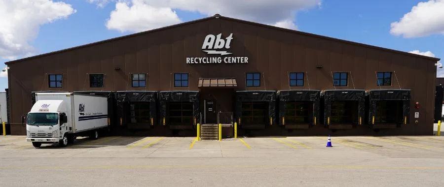 The exterior of Abt’s Recycling Center.