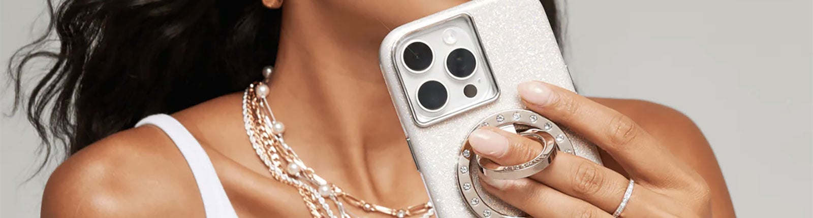 Woman holding a phone