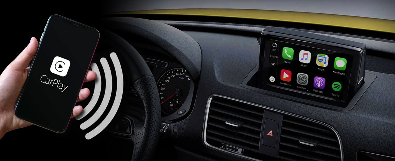 Phone connected to a car using Carplay