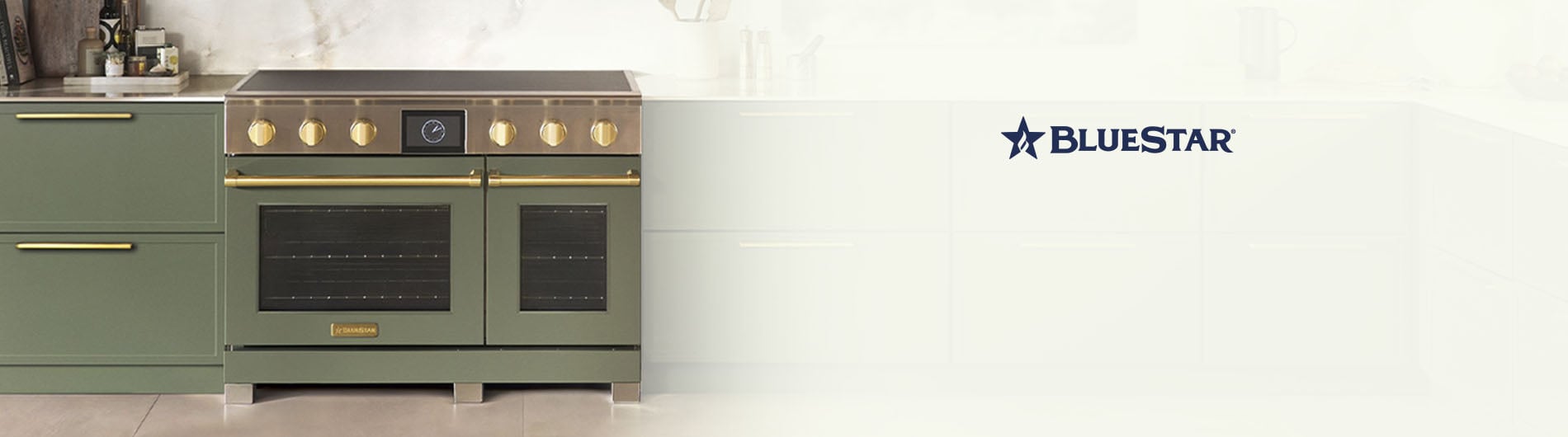 Convection oven on display in kitchen