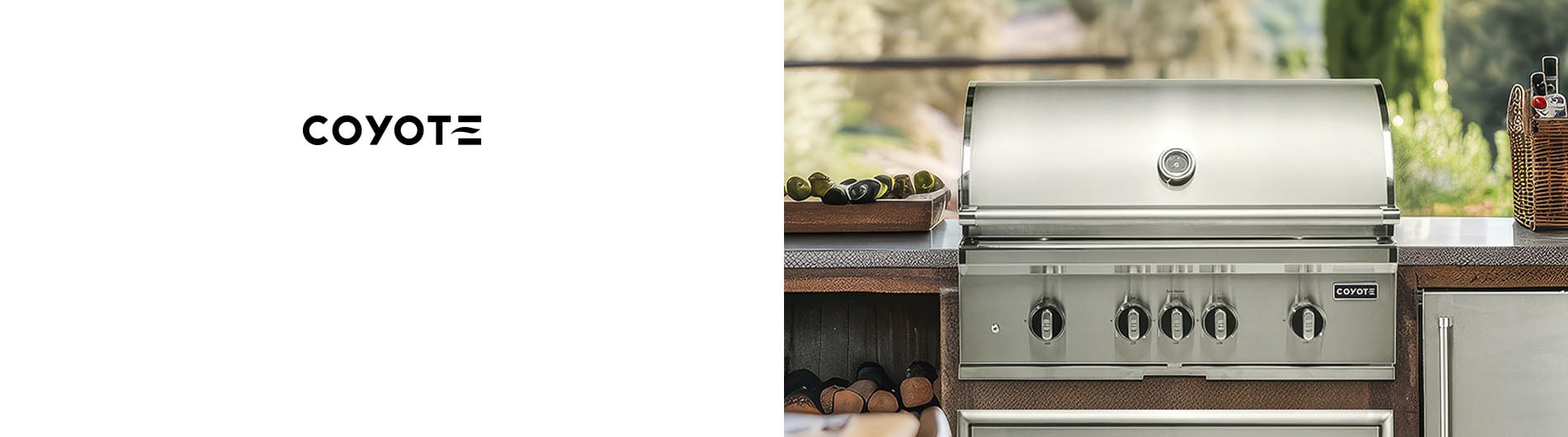 Outdoor kitchen on display
