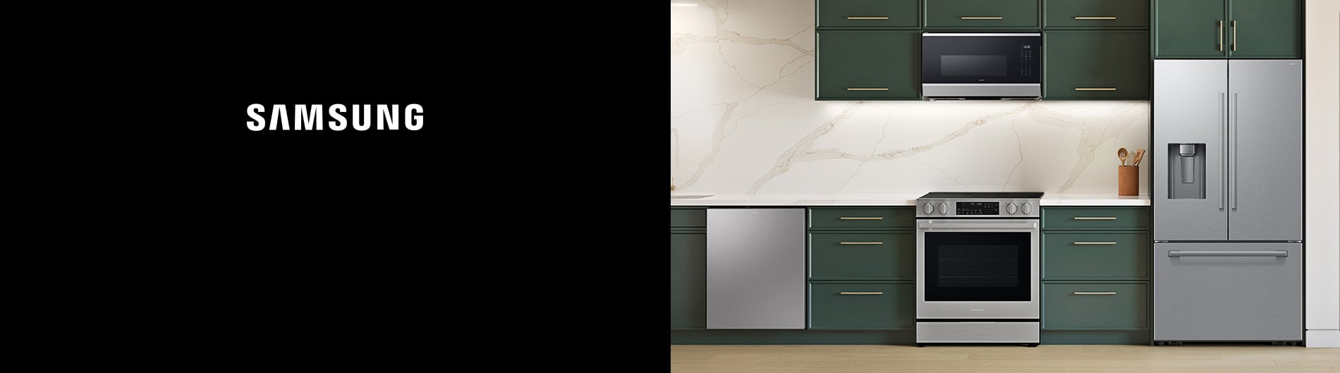 Modern kitchen on display