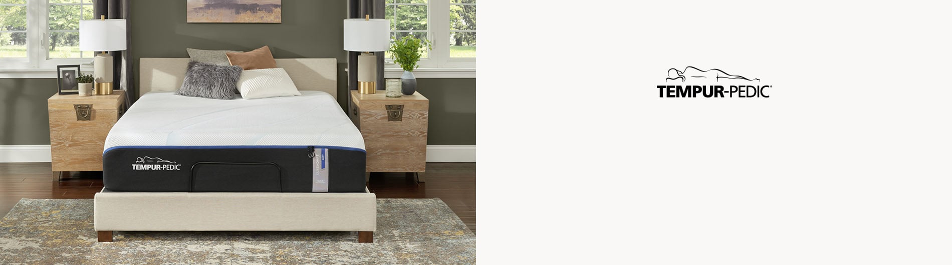 Modern bedroom on display