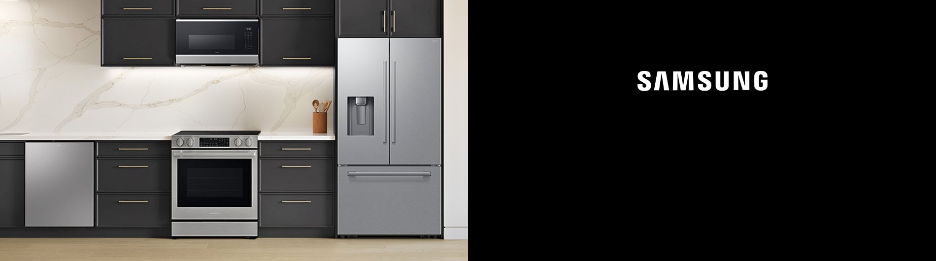 Modern kitchen on display