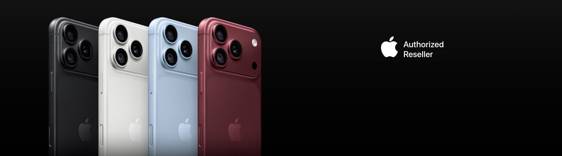 Newly released iPhones on display