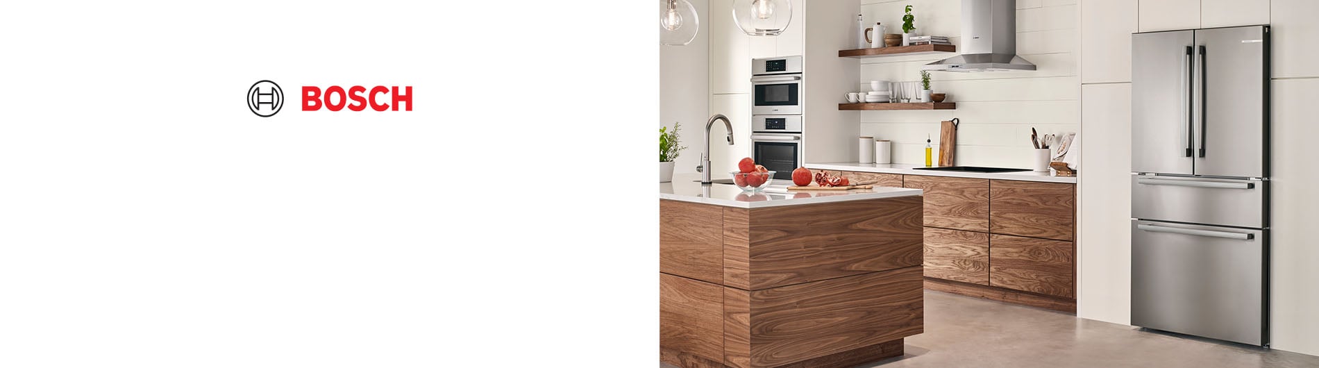 Modern kitchen on display