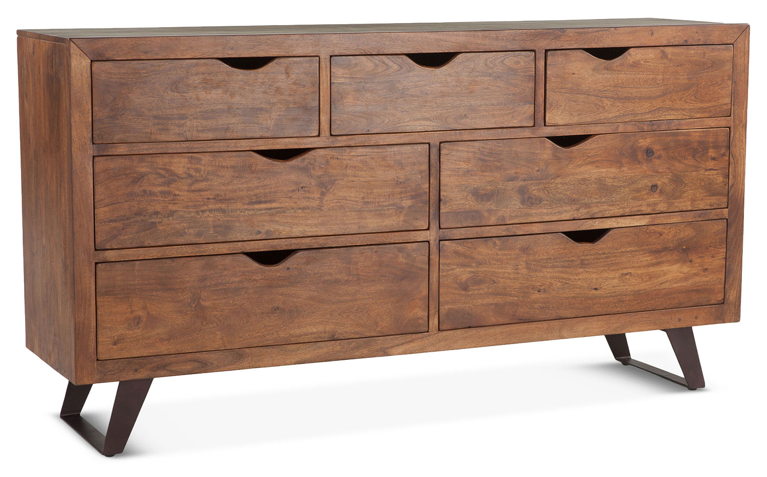 Home Trends & Design London Loft 71" Walnut Dresser