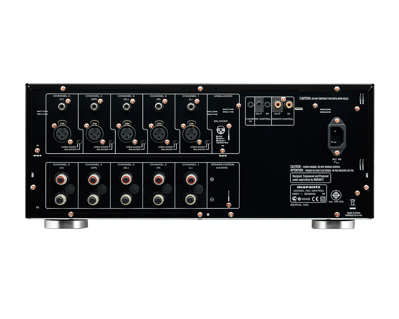 【中古】「非常に良い」Marantz MM7055 5 Channel Power Amplifier (Black) [並行輸入品] Marantz MM7055 5 Channel Power Amplifier Black Working Excellent