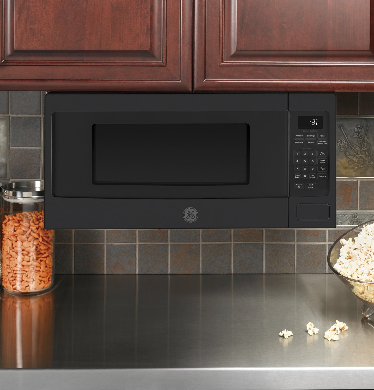 GE Profile 1.1 Cu. Ft. Countertop Microwave Oven PEM31FMDS