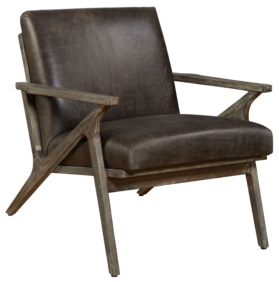 Hooker Furniture Wylie Exposed Distressed Grey Wood Chair CC571097