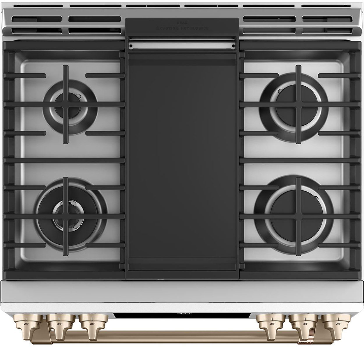 Cafe 30" Matte White SlideIn Gas Range CGS700P4MW2
