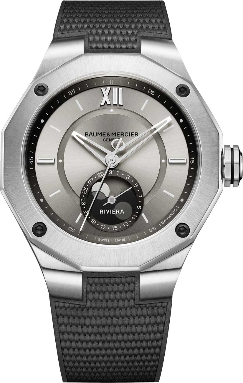 Baume & Mercier Riviera Automatic Moon Phase Sand Dial Watch M0A10681