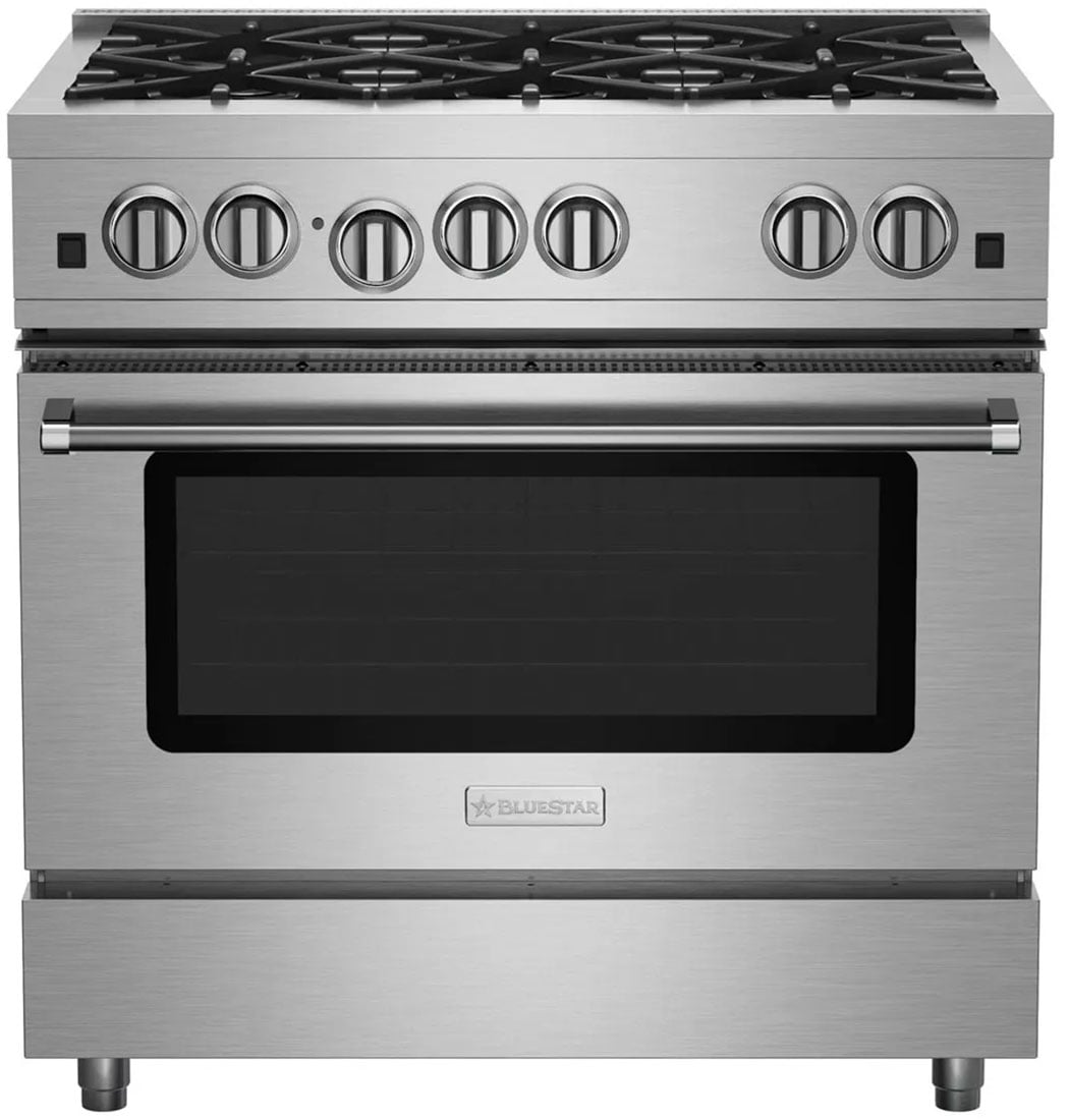 BlueStar 36 In. Stainless Steel Liquid Propane Gas Range | Abt
