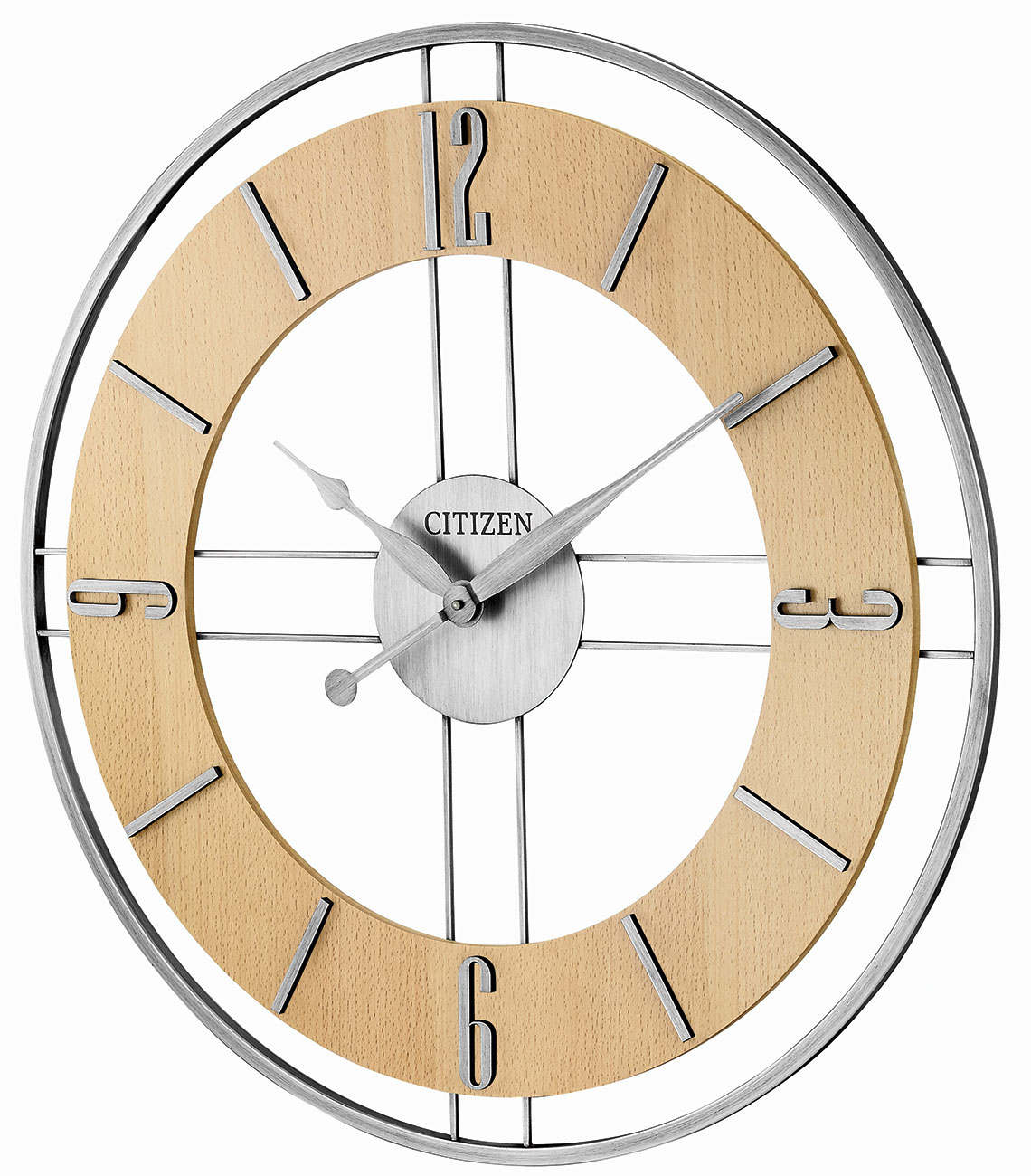 Citizen Artemis Brushed Steel Case 27" Wall Clock CC2123
