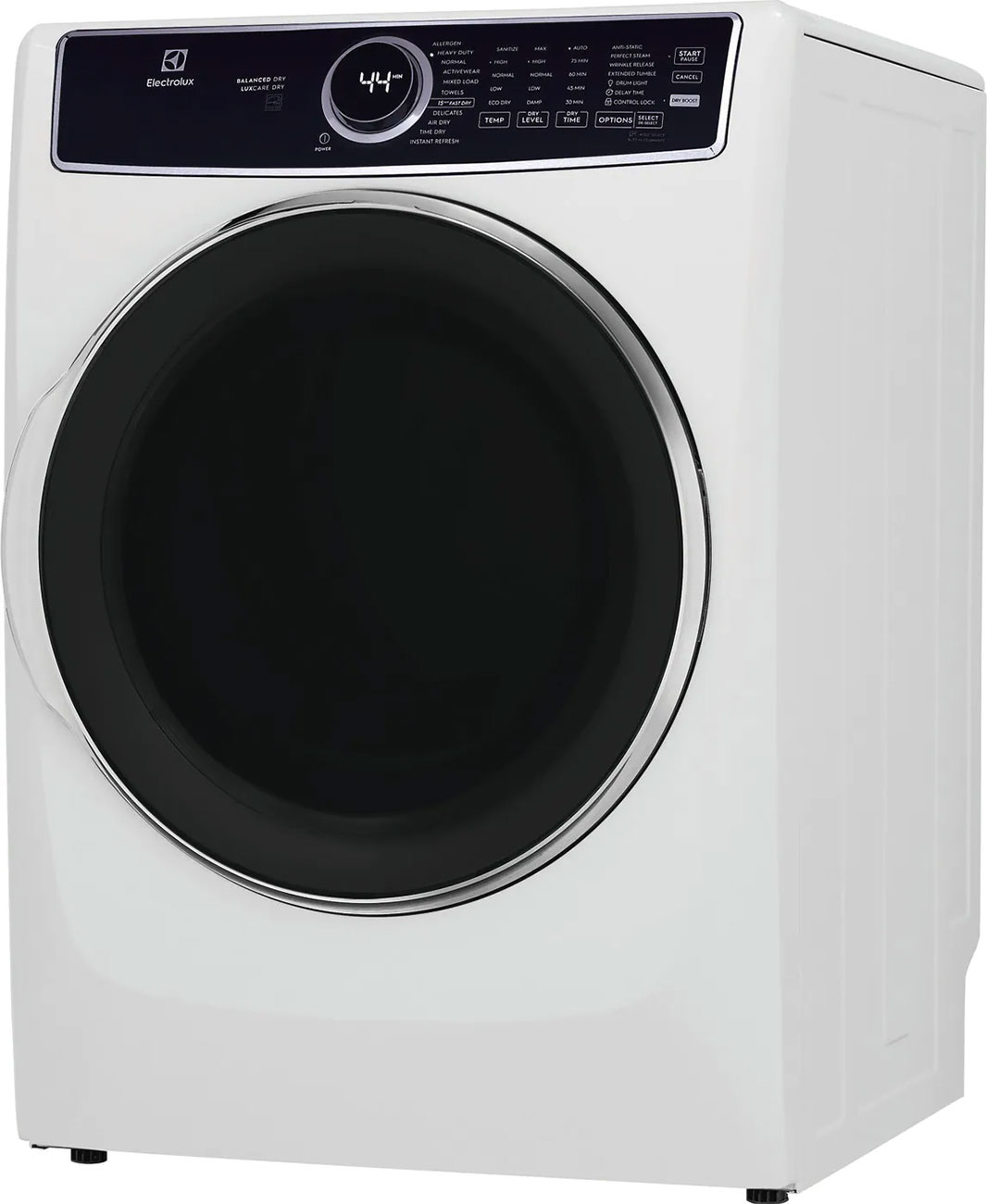 Electrolux ELFE7637AW 8 Cu. Ft. White Steam Electric Dryer Abt