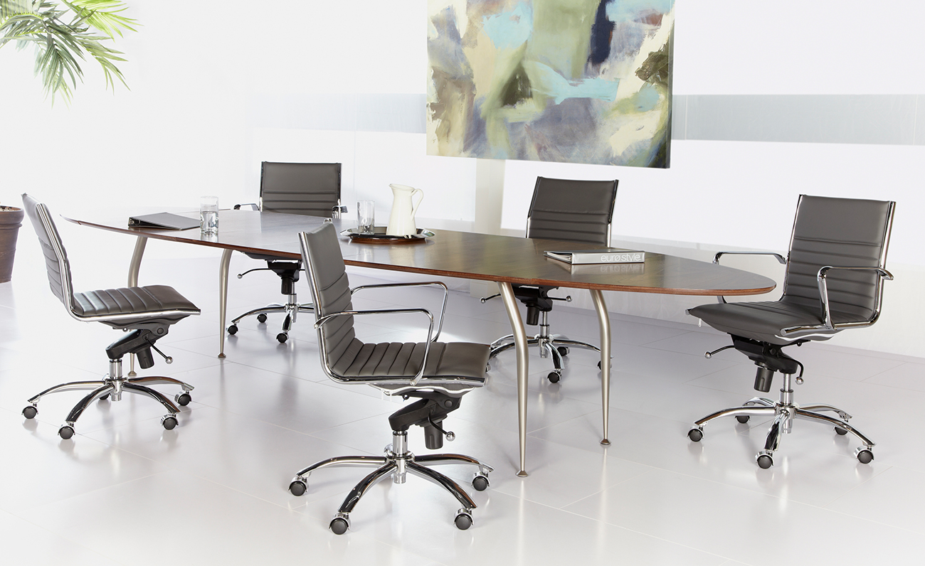 Euro Style Black Dirk Low Back Office Chair - 01266BLK | Abt