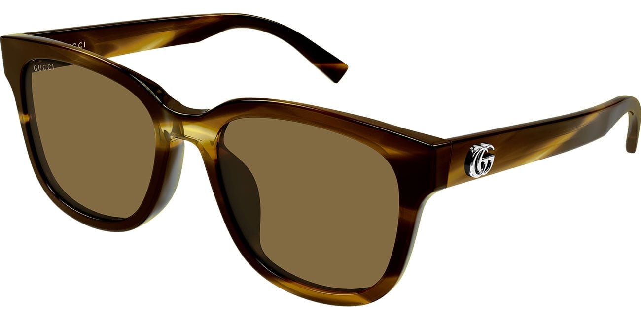 Gucci Emblem 55mm Havana | Brown Sunglasses - GG2126SK003