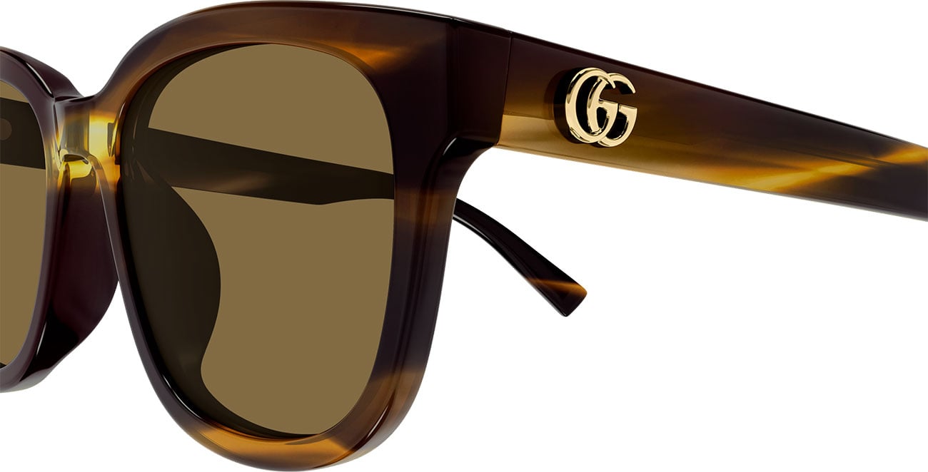Gucci Emblem 55mm Havana | Brown Sunglasses - GG2126SK003