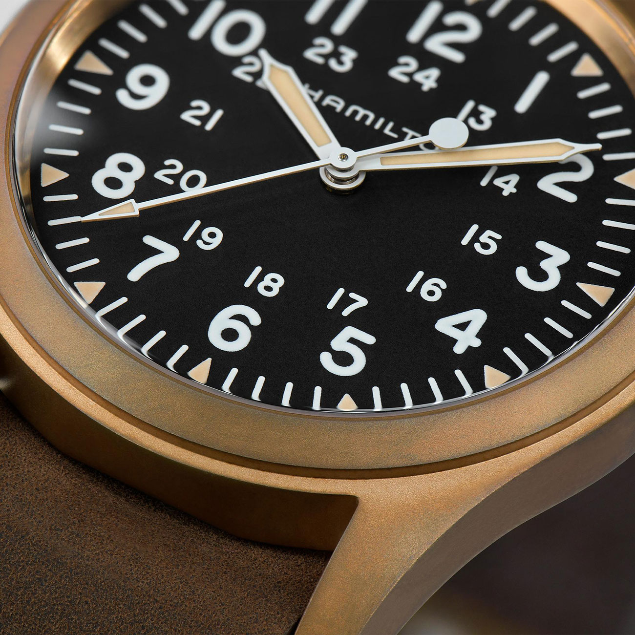 Hamilton Khaki Field Mechanical Bronze Watch, 38mm H69459530
