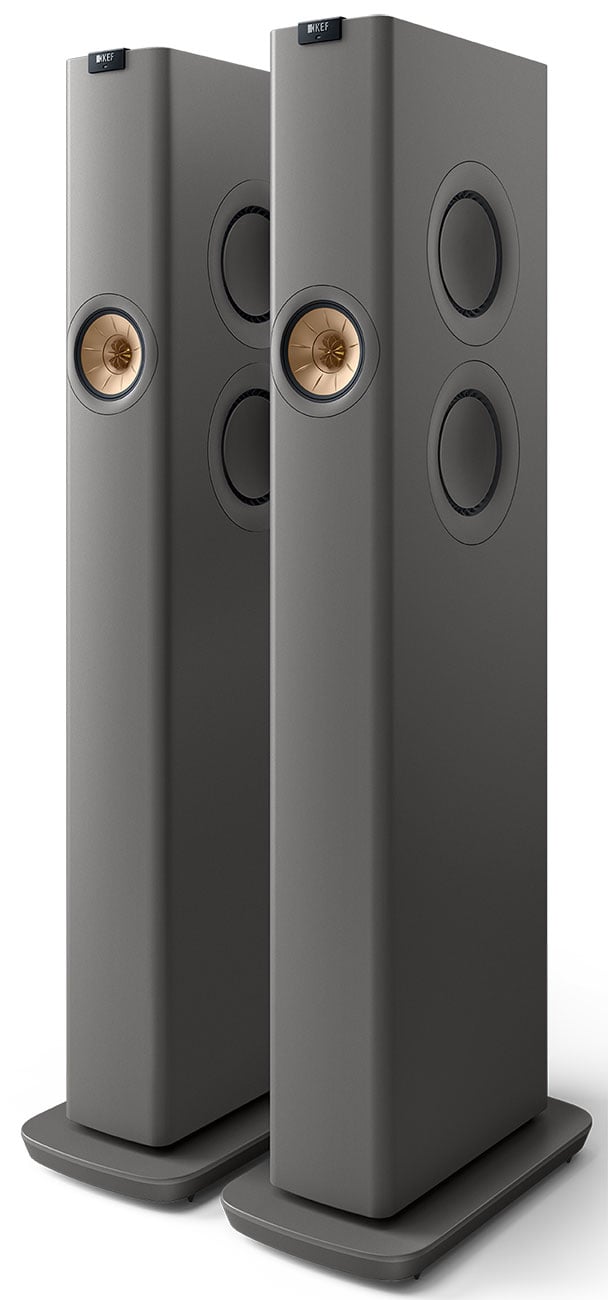 【中古】KEF LS60 Wireless Titanium Grey ペア KEF: LS60 Wireless Floorstanding Powered Speakers - Pair