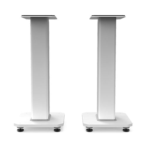 Kanto SX22 22" Tall Fillable Speaker Stands with Isolation Feet - White