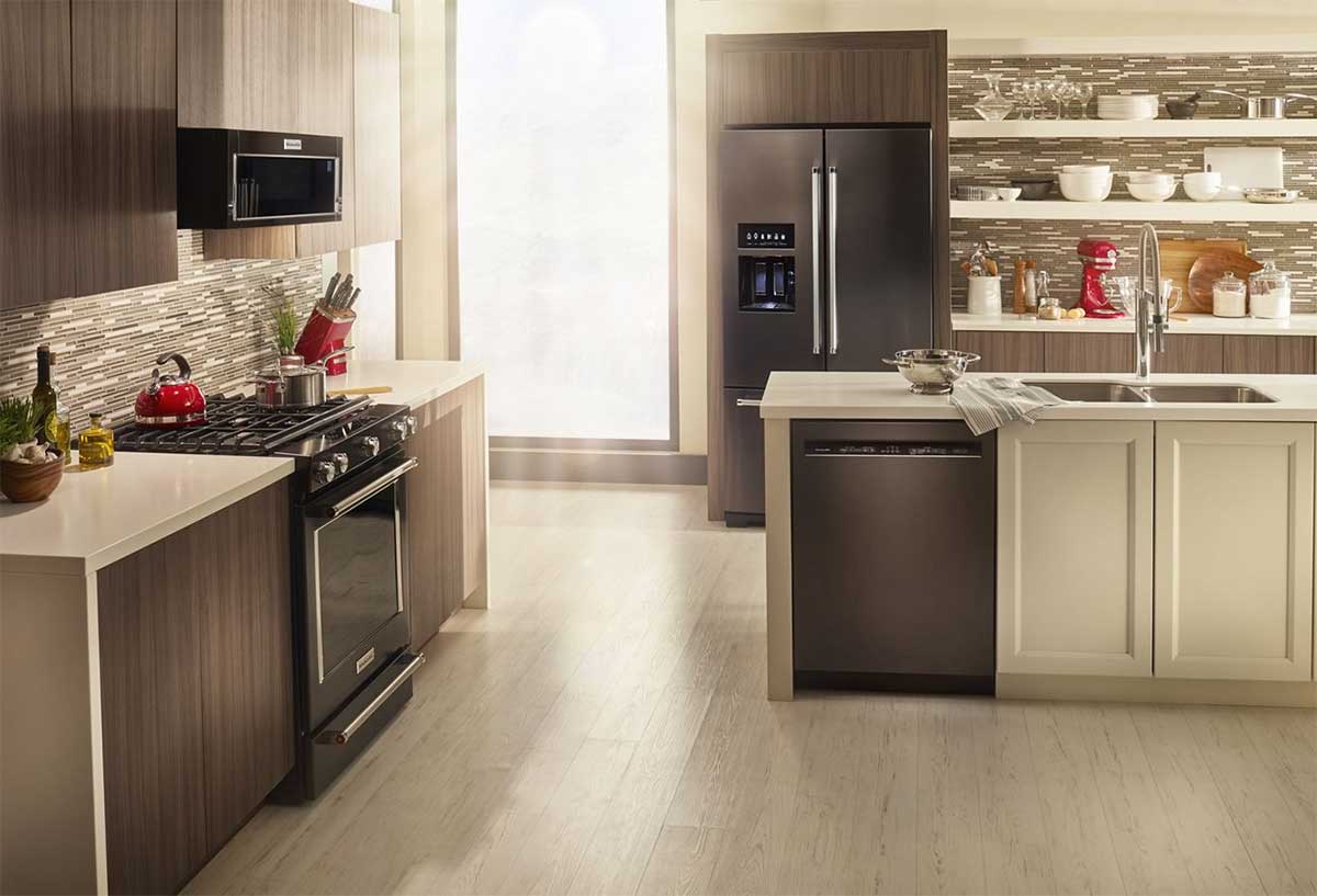 KitchenAid 36" French Door Refrigerator KRFF507HBS Abt