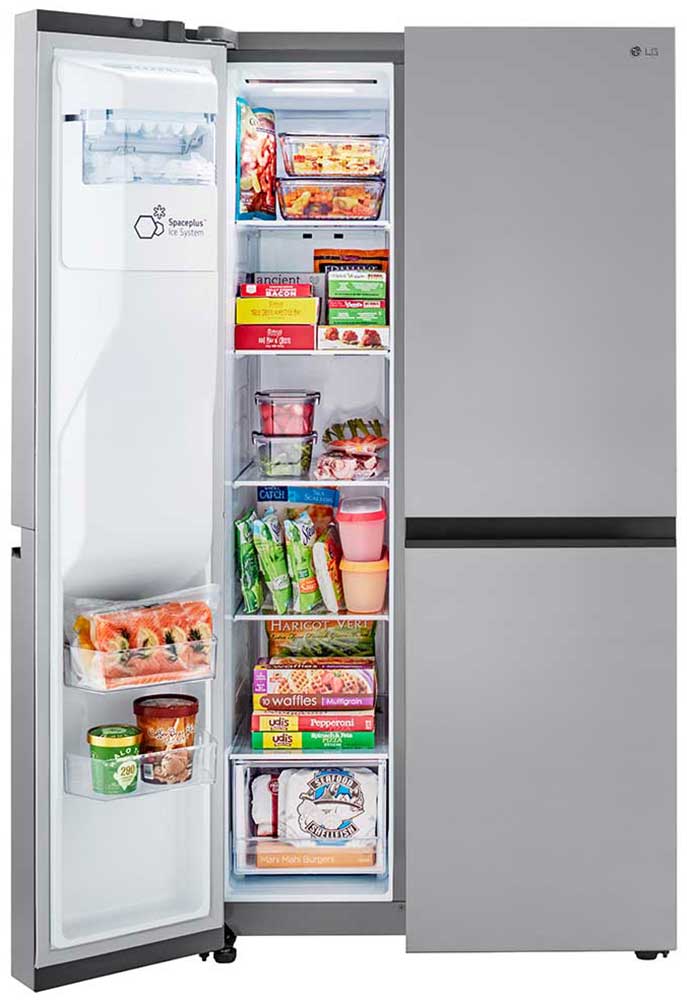 LG LRSXS2706V SideBySide Refrigerator, Smooth Touch Ice Dispenser