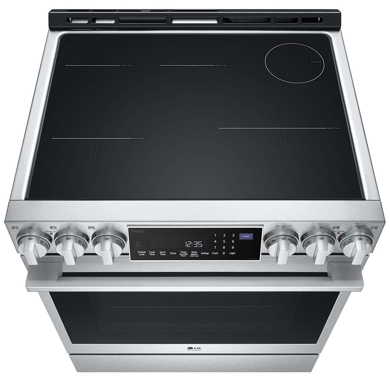 LG STUDIO LSIS6338F 6.3 Cu. Ft. SlideIn Induction Range Abt