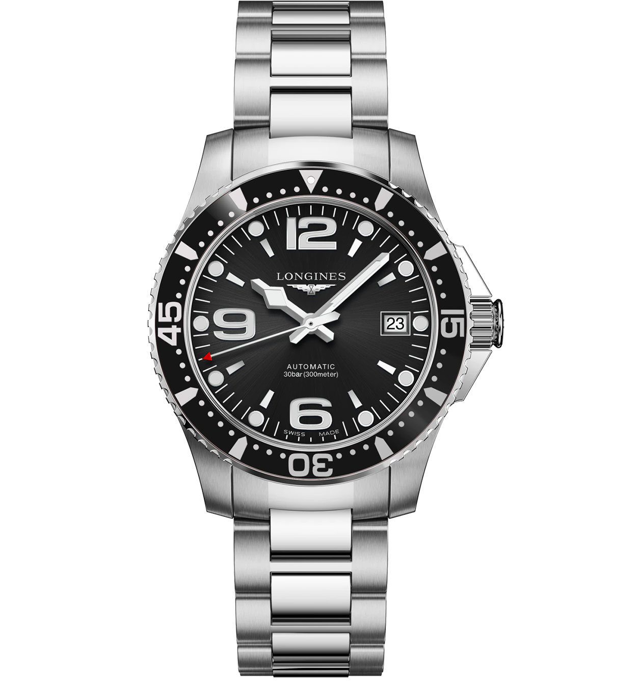 Longines HydroConquest Auto Black Dial Watch L3.741.4.56.6