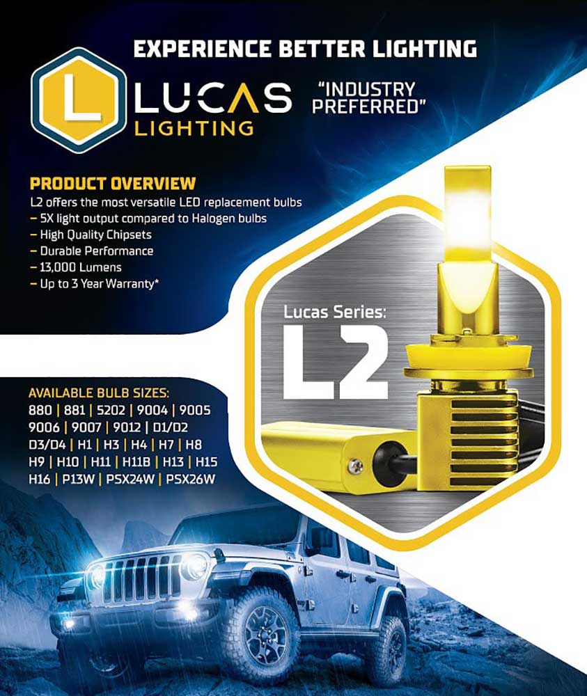 Lucas Lighting L2 Series H15 Headlights (Pair) - L2H15 | Abt