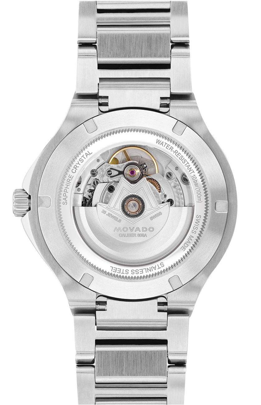 Movado SE Automatic Beige Dial Two-Tone SS PVD Bracelet Watch 0607682