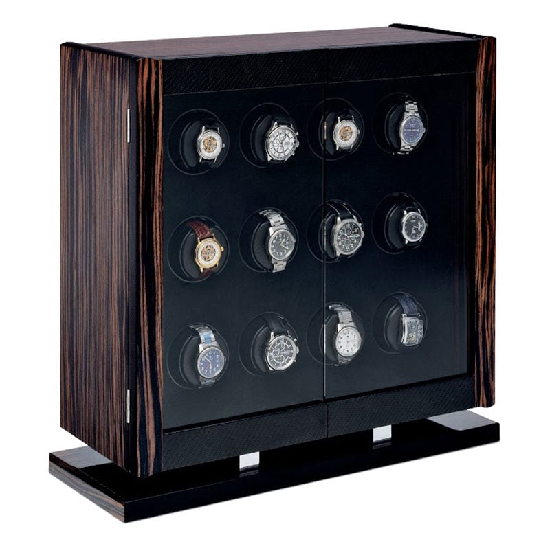 Orbita Avanti Twelve Macassar And Carbon Fiber Programmable Automatic Watch Winder 12995$