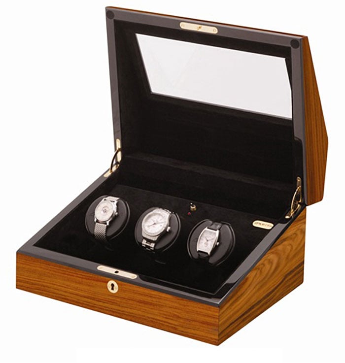 Orbita Siena Three Teak Programmable Watch Winder 2495$