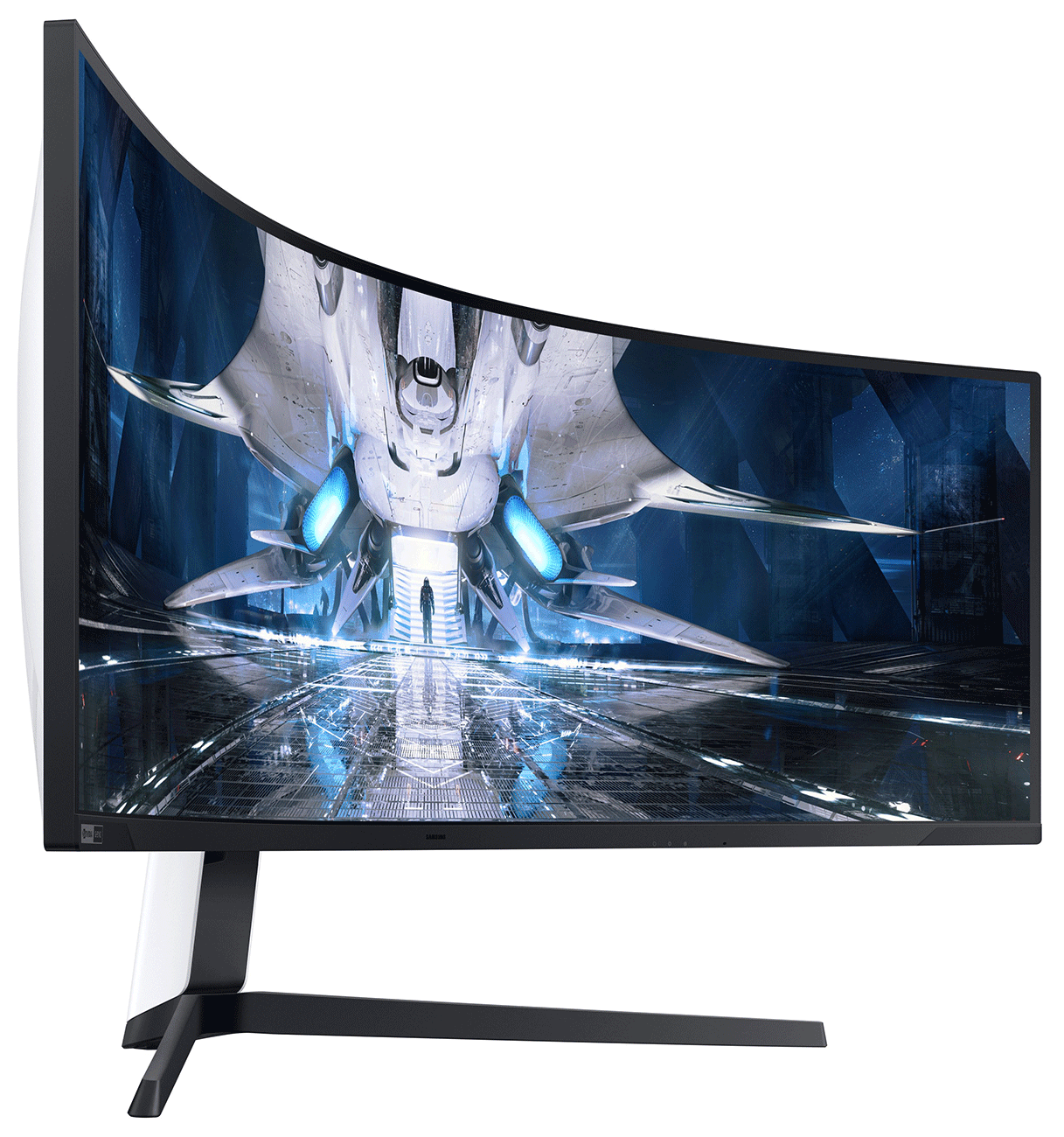 Right Angled View Of Curved Monitor