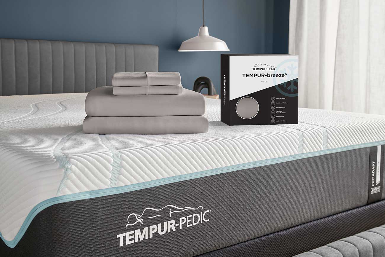 TempurPedic TEMPURBreeze Graphite Cooling Twin Sheet Set 40103130