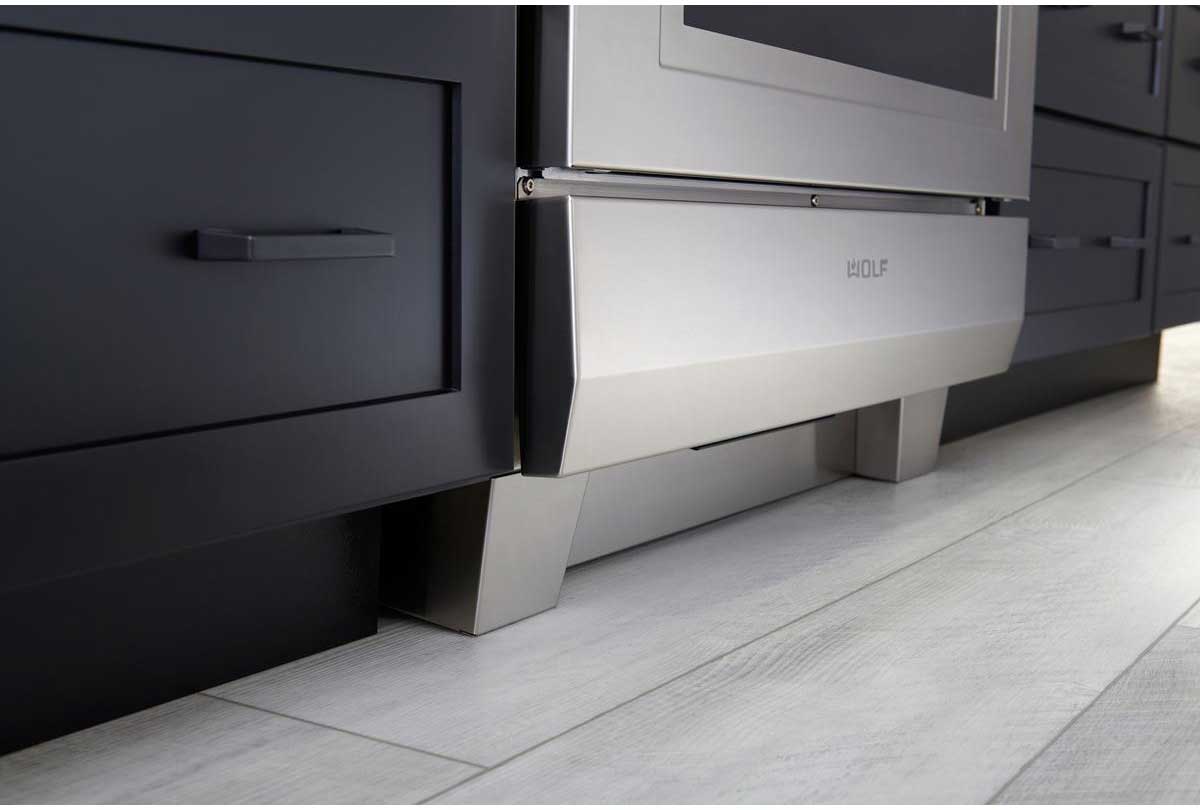 Wolf 4" Stainless Front Leg Covers for Select Ranges Abt