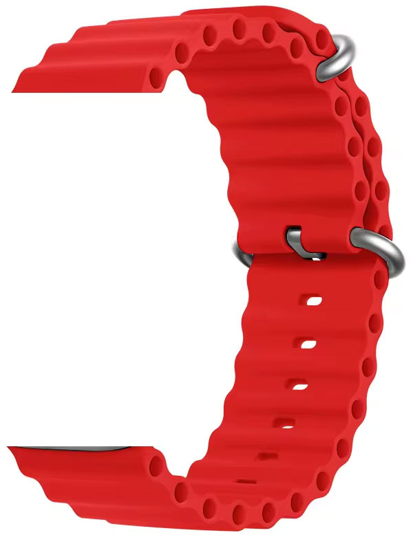 Apple Watch Red Silicone Ocean Band 38/40/41/42mm