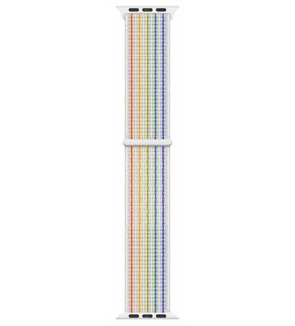 Abt 38/40/41/42mm Nylon Apple Watch Sport Loop Band Rainbow