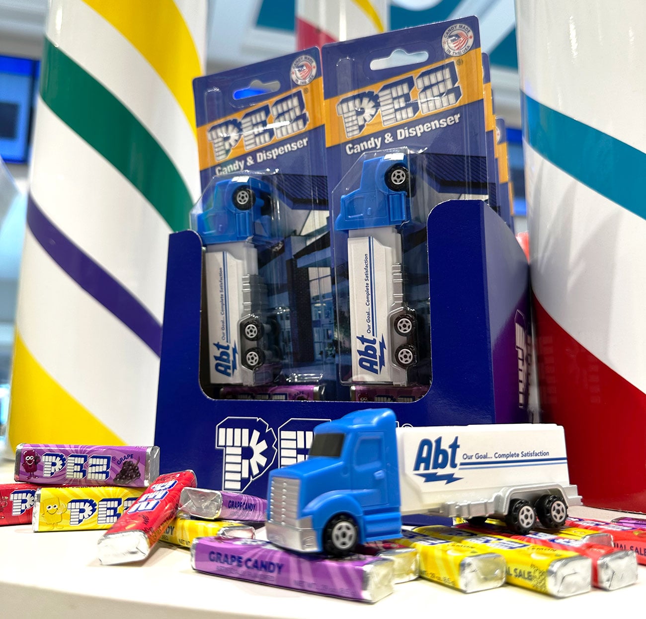 Abt Truck PEZ Candy Dispenser with 3 Candy Refills
