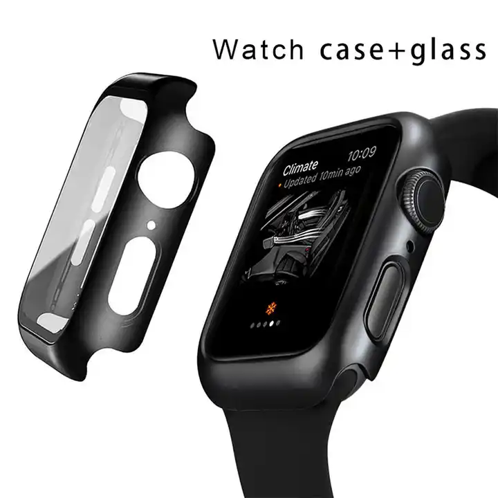 Apple Watch 45mm Screen Protector & Bumper in Black