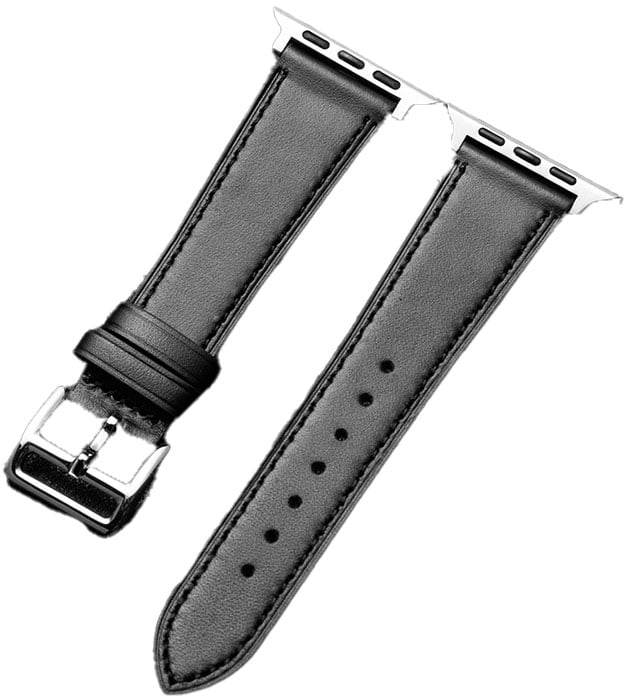 Abt Apple Watch Leather Strap 42/44/45/46/49mm in Black