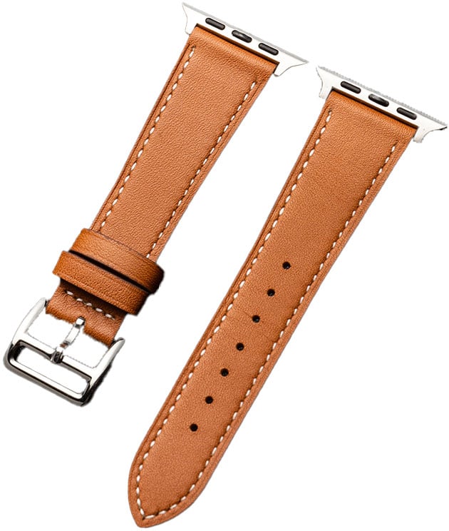 Abt Apple Watch Leather Strap 42/44/45/46/49mm in Light Brown