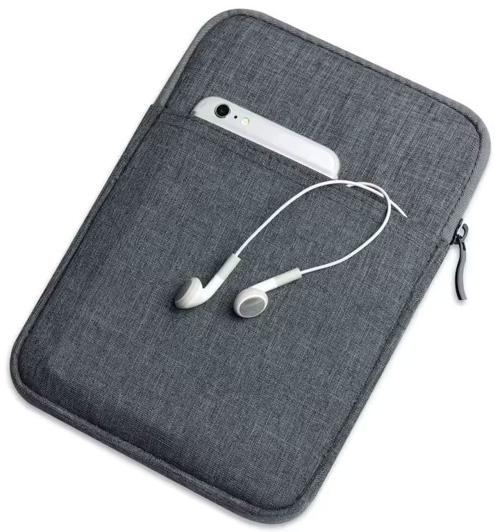 Abt 11" Canvas Tablet Sleeve Case Travel for iPad Pro 11-Inch and Air 1/2 in Gray