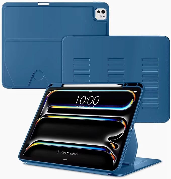 Abt Magnetic Stand iPad Case for iPad Pro 13-inch in Navy Blue