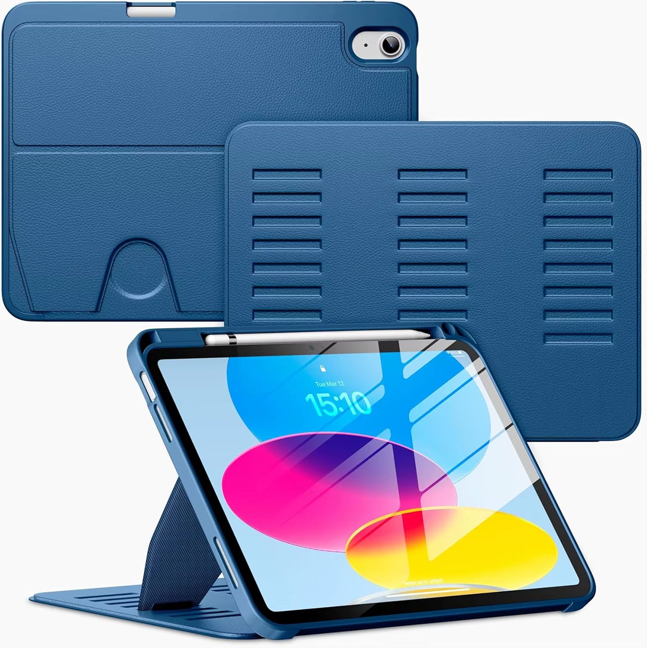 Abt Magnetic Stand iPad Case for iPad Mini in Navy Blue