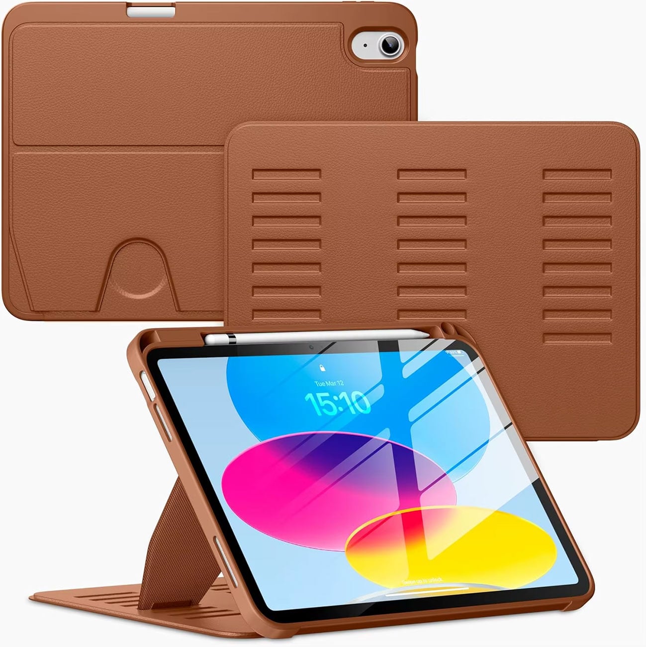 Abt Magnetic Stand iPad Case for iPad Mini in Brown