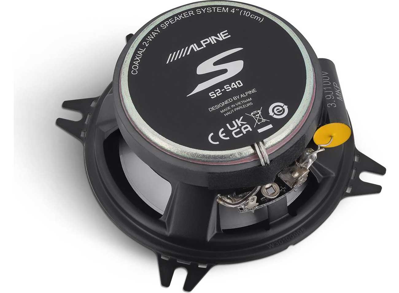 Alpine S-Series 4-Inch Coaxial 2-Way Speaker Set (Pair) - S2S40 | Abt